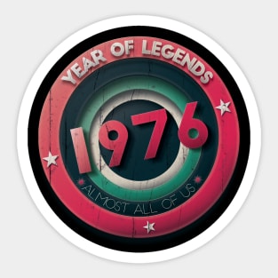 1976 year of legends Sticker